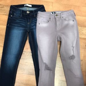 2 pair juniors jeans